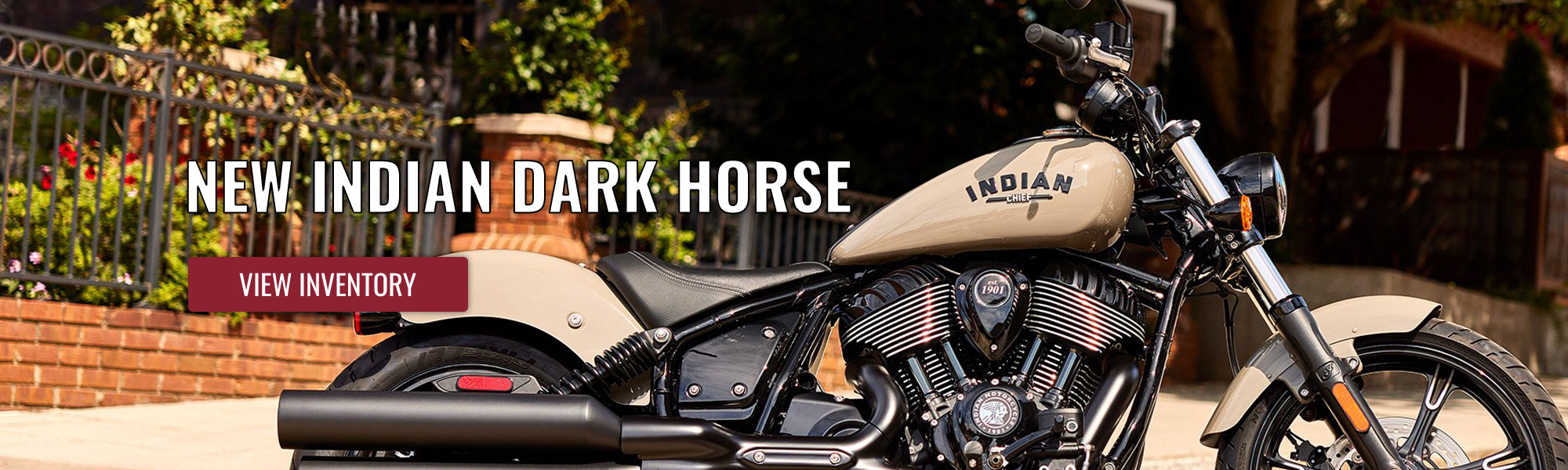 Indian Motorcycle, White Plains Dark Horse